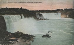 Niagara Falls General View from Steel Arch Bridge Postcard