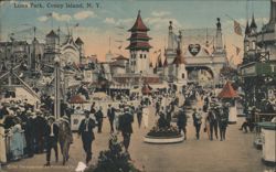 Luna Park, Coney Island, NY Postcard