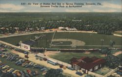 Air View Boston Red Sox Spring Training Payne Park Sarasota FL Postcard