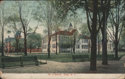 No. 3 School, Olean, NY Postcard