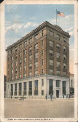 First National Bank Building, Olean, NY Postcard