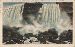 Cave of the Winds and Bridal Veil Falls, Niagara Falls Postcard