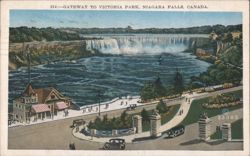 Gateway to Victoria Park, Niagara Falls, Canada Postcard