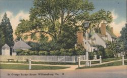 St. George Tucker House, Williamsburg, VA Postcard