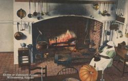 Kitchen at Governor's Palace, Williamsburg, VA Postcard