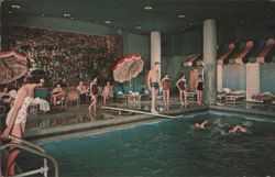 The Concord Hotel Indoor Pool Kiamisha Lake, NY Postcard