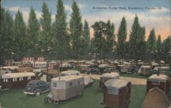 Bradenton Trailer Park, Shaded Grounds, Florida Postcard