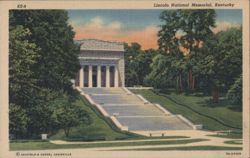 Lincoln National Memorial, Birthplace of Abraham Lincoln Postcard