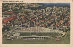 Manning Stadium, Lynn, Mass. Postcard