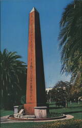 Egyptian Obelisk, Rosecrucian Park Postcard