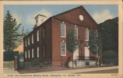 Old Presbyterian Meeting House, Alexandria, VA, 1774 Postcard