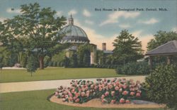 Bird House, Zoological Park, Detroit, Mich. Postcard
