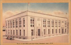 U. S. Post Office and Court House Postcard
