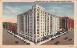 Mississippi Hotel and Theatre Building, Davenport Postcard