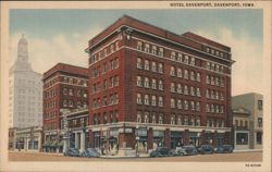 Hotel Davenport, Davenport, IA Postcard
