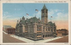 U. S. Federal Building and Post Office, Omaha Postcard