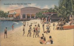Escambron Beach Club, San Juan, PR Beach Scene Postcard