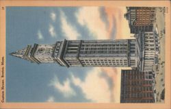 Custom House Tower, Boston Skyline Postcard