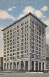 National Bank of Lima, Ohio Postcard