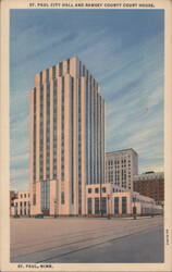 St. Paul City Hall and Ramsey County Court House Postcard