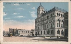 Post Office, Council Bluffs, Iowa Postcard