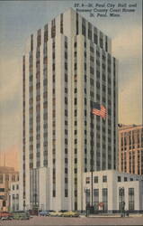 St. Paul City Hall & Ramsey County Court House, MN Postcard