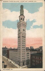 Emerson Tower Building, Eutaw and Lombard Sts. Postcard