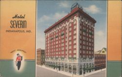 Hotel Severin Indianapolis Postcard