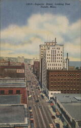 Superior Street, Looking East Postcard