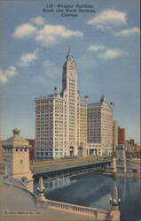 Wrigley Building, South and North Sections Postcard
