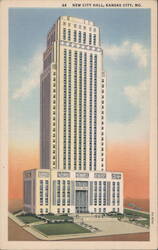 New City Hall, Kansas City, MO Postcard