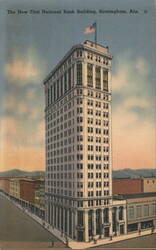 The New First National Bank Building, Birmingham, AL Postcard