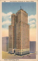 Grant Building, Home of KDKA, Pioneer Broadcasting Station Postcard