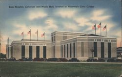 Sam Houston Coliseum and Music Hall, Houston, Texas Postcard