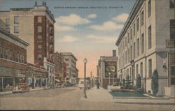 North Arthur Avenue Street Scene, Pocatello, ID Postcard