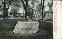 Minute Men Stone, Captain Parker Quote, Lexington, MA Postcard