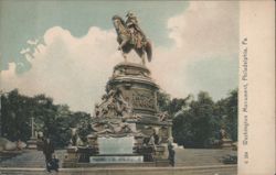 Washington Monument, Philadelphia, PA Postcard