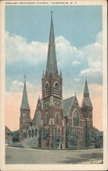 English Methodist Church, Jamestown, NY Postcard