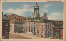 City Hall, Portland, Maine Postcard