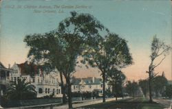 St. Charles Avenue, The Garden Section Postcard