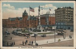 Lafayette Square, Monument, Buildings Postcard