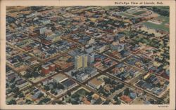 Bird's-Eye View of Lincoln, Neb. Postcard