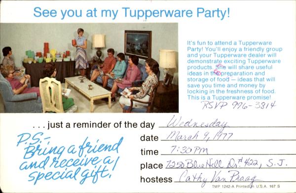 See you At My Tupperware Party! Advertising