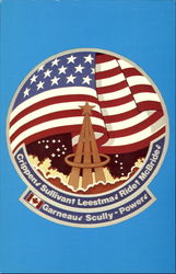 41-G Crew Emblem, Johnson Space Center Postcard