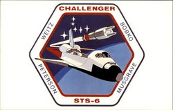 STS-6 Crew Insignia Space & Rockets Postcard Postcard