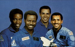 The Four Shuttle Astronauts Space & Rockets Postcard Postcard