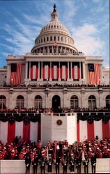 President Ronald Reagan Swept Into Office Postcard