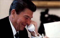 President Reagan Recuperating In The White House Ronald Reagan Postcard Postcard