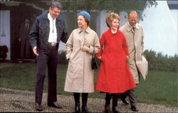 America's First Couple Greeted Great Britain's Royal Couple Postcard