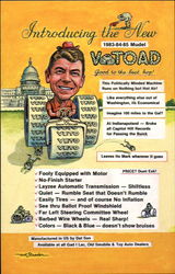 V-Toad Ronald Reagan Postcard Postcard